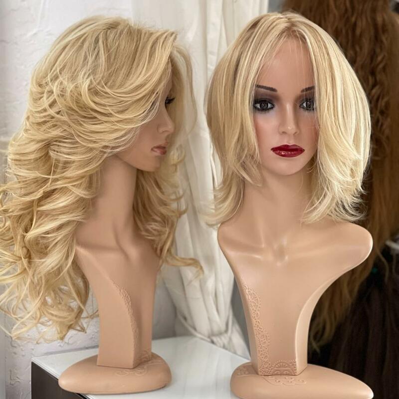 Custom Human Hair Hand Tied Form Fitted to Client.  Color Highlights to Spec.  Medical wig cranial prosthesis